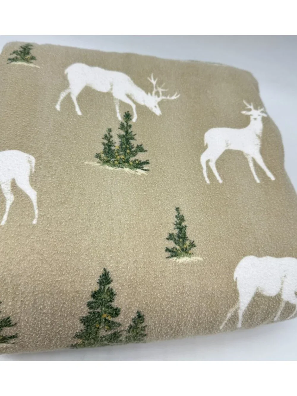 Martha Stewart Collection Forest Theme Cotton Queen Flannel Sheets & Pillowcase